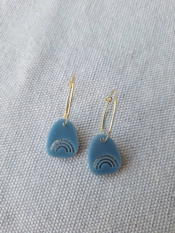 Oorbellen Faith Blauw