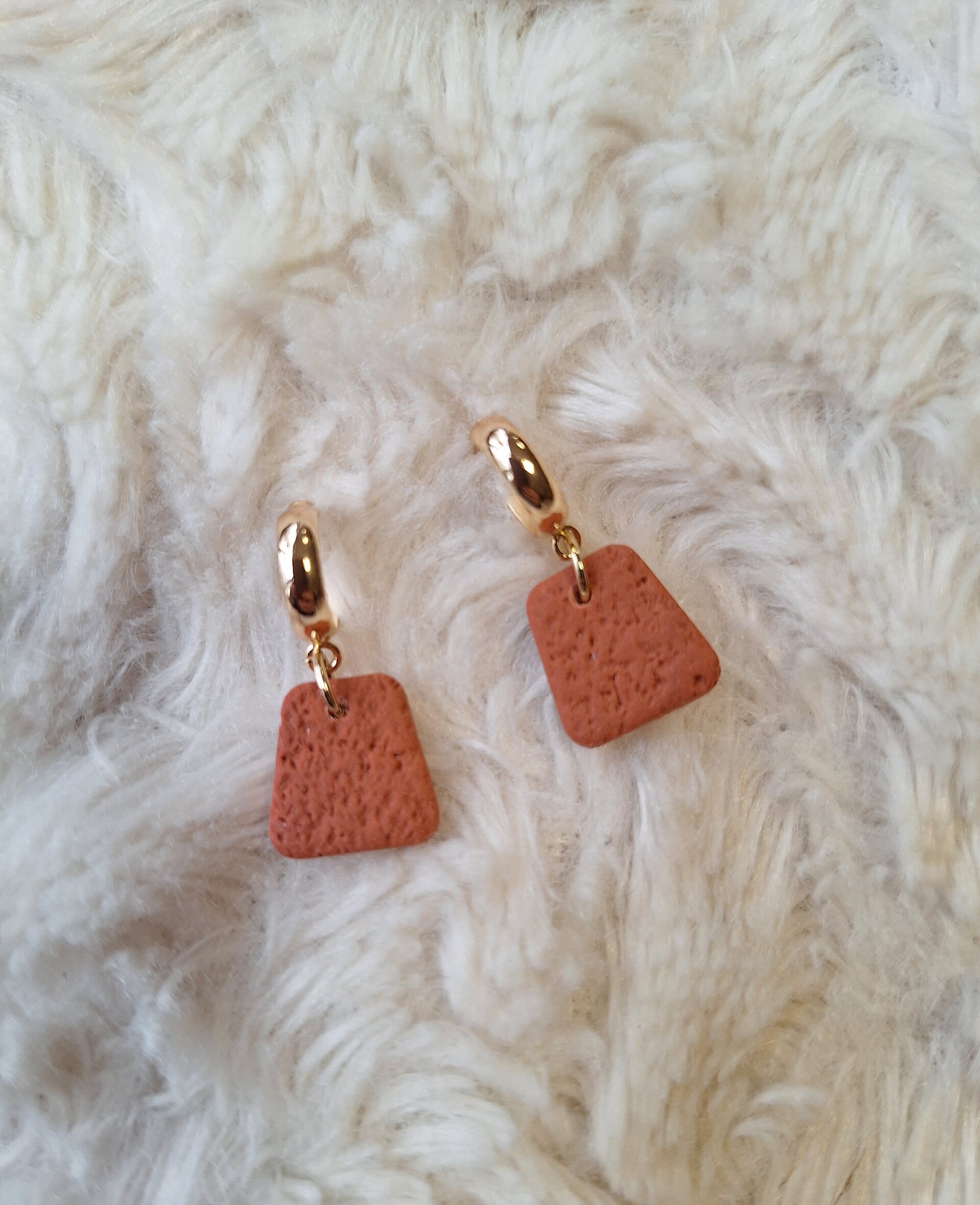 Oorbellen Klei Roest