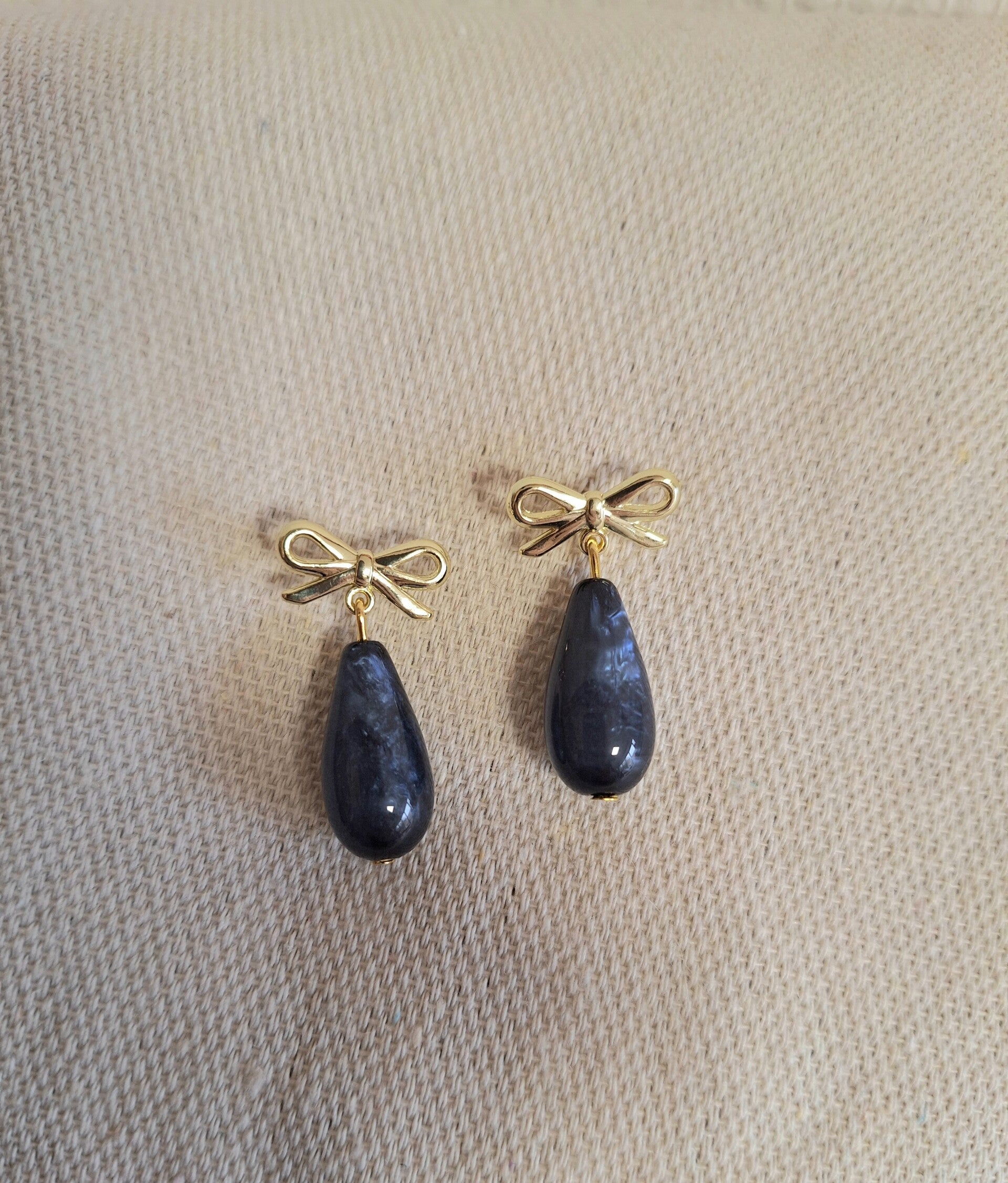 Parel druppel Donkerblauw