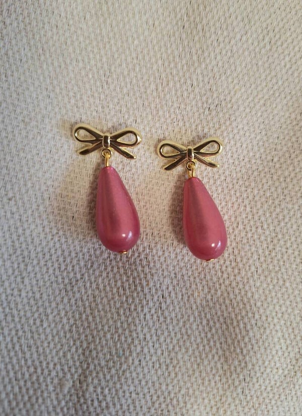 Parel druppel Roze
