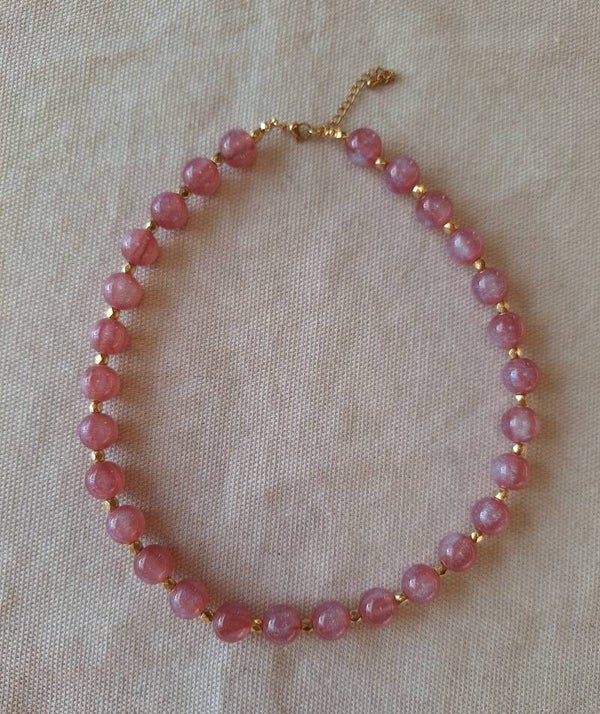 Ketting Oud Roze Sparkle