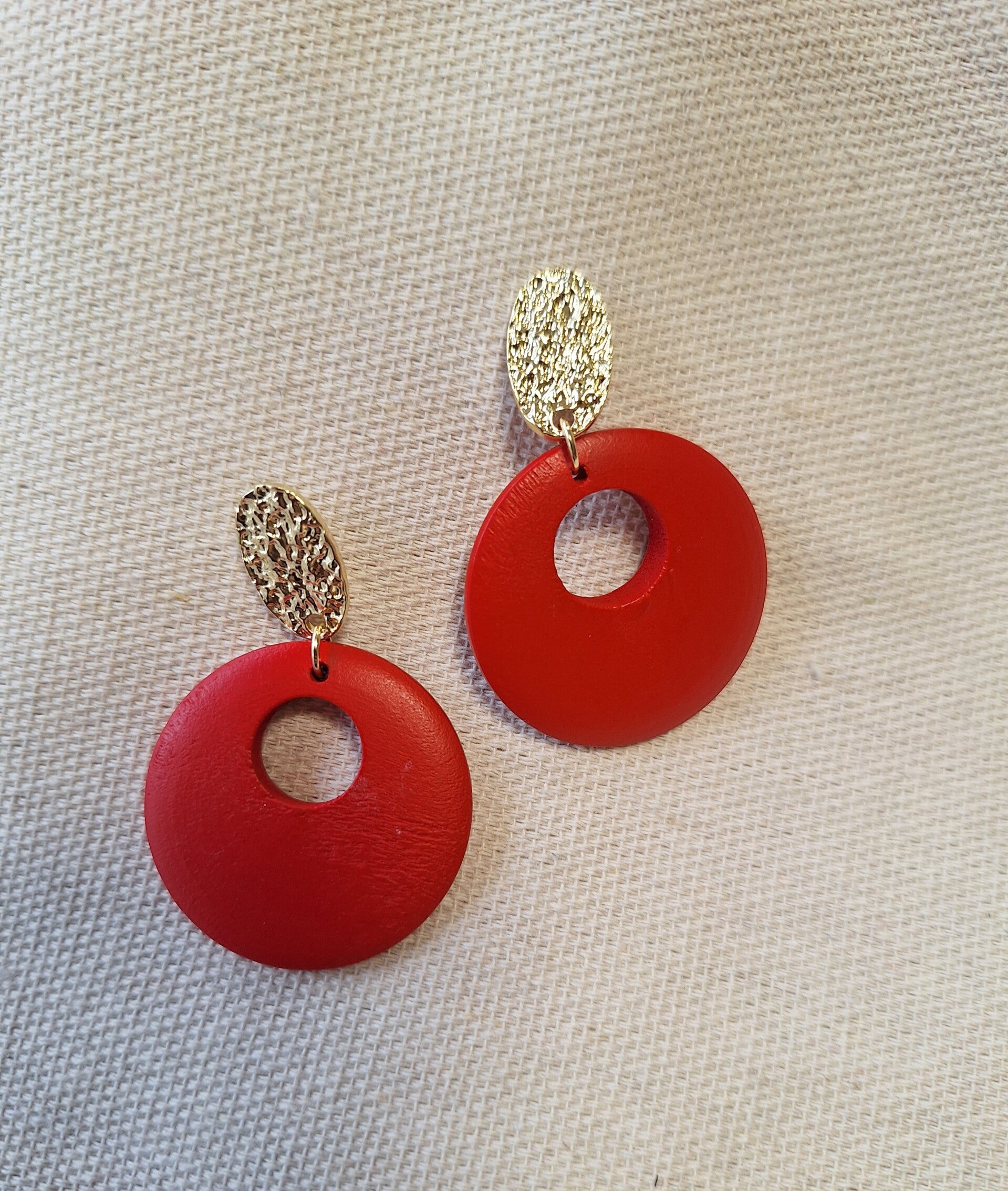 Oorbel Rood