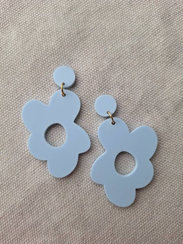 Oorbel Lenteblauw 3