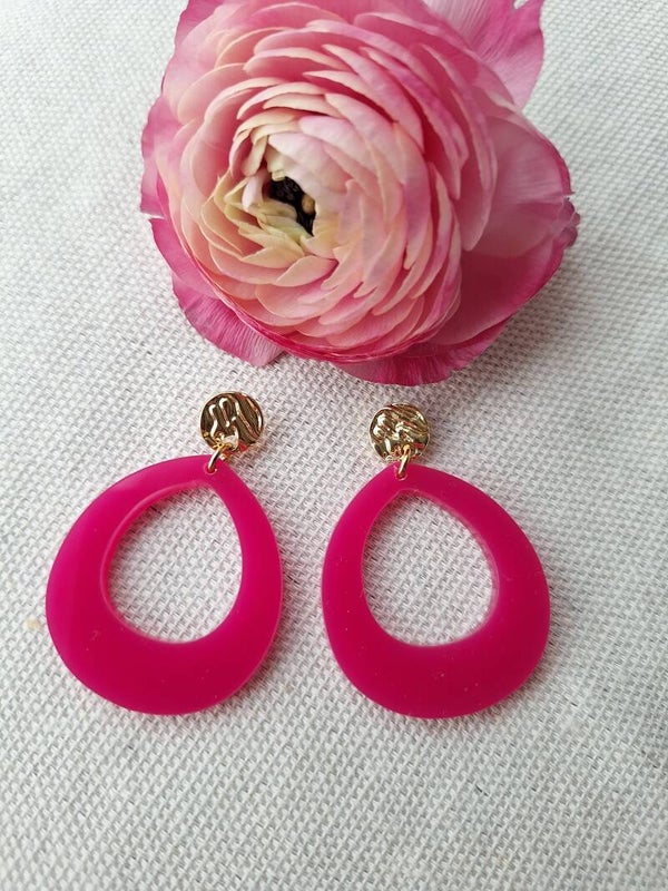Oorbel Elle Roze