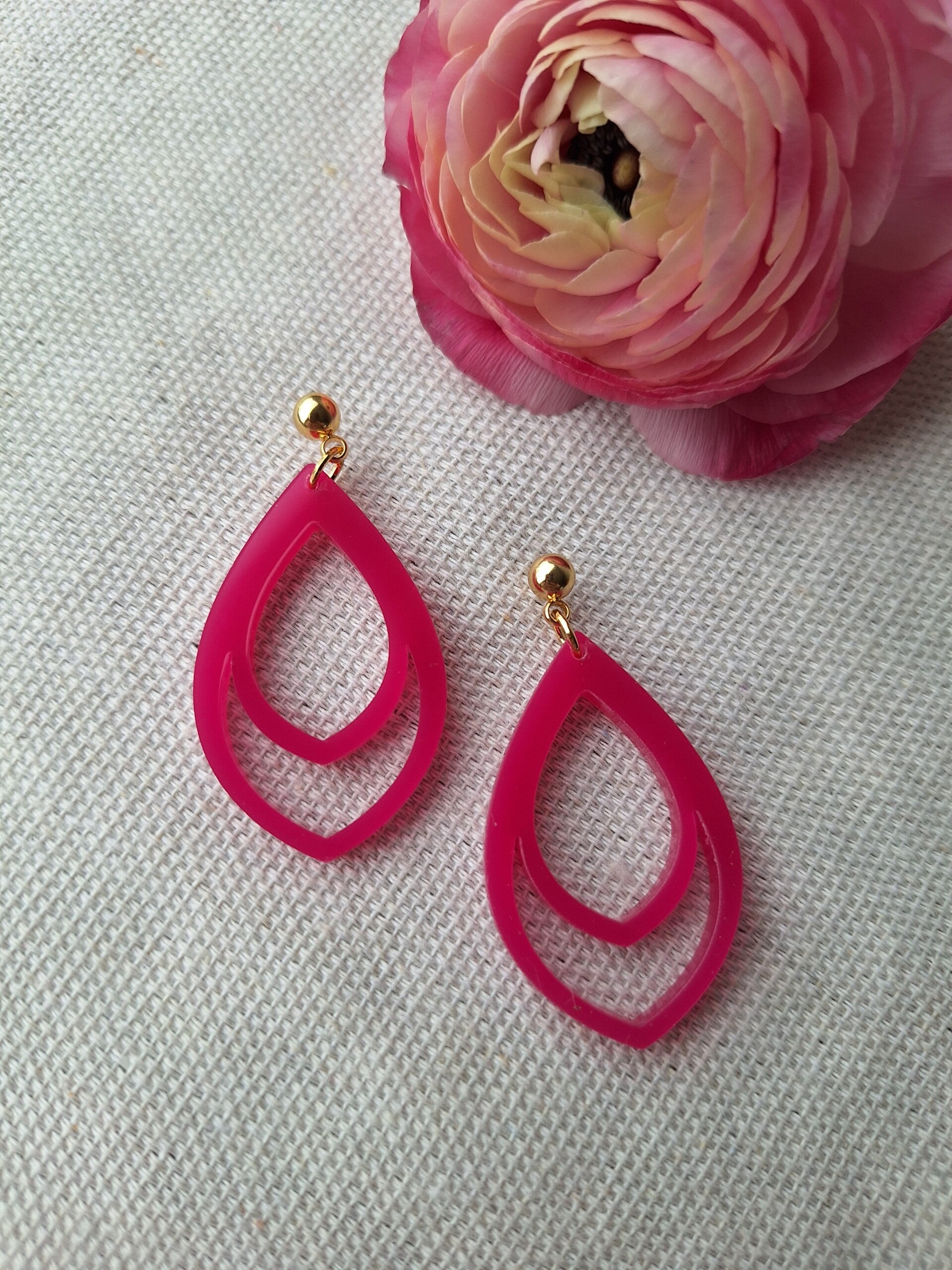 Oorbel Sifra Roze