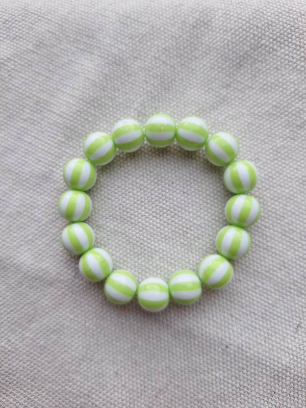 Bubbelarmband Streep Groen 1