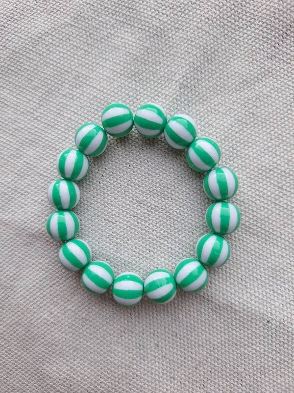 Bubbelarmband Streep Groen 2