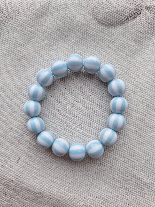 Bubbelarmband Streep Blauw 3