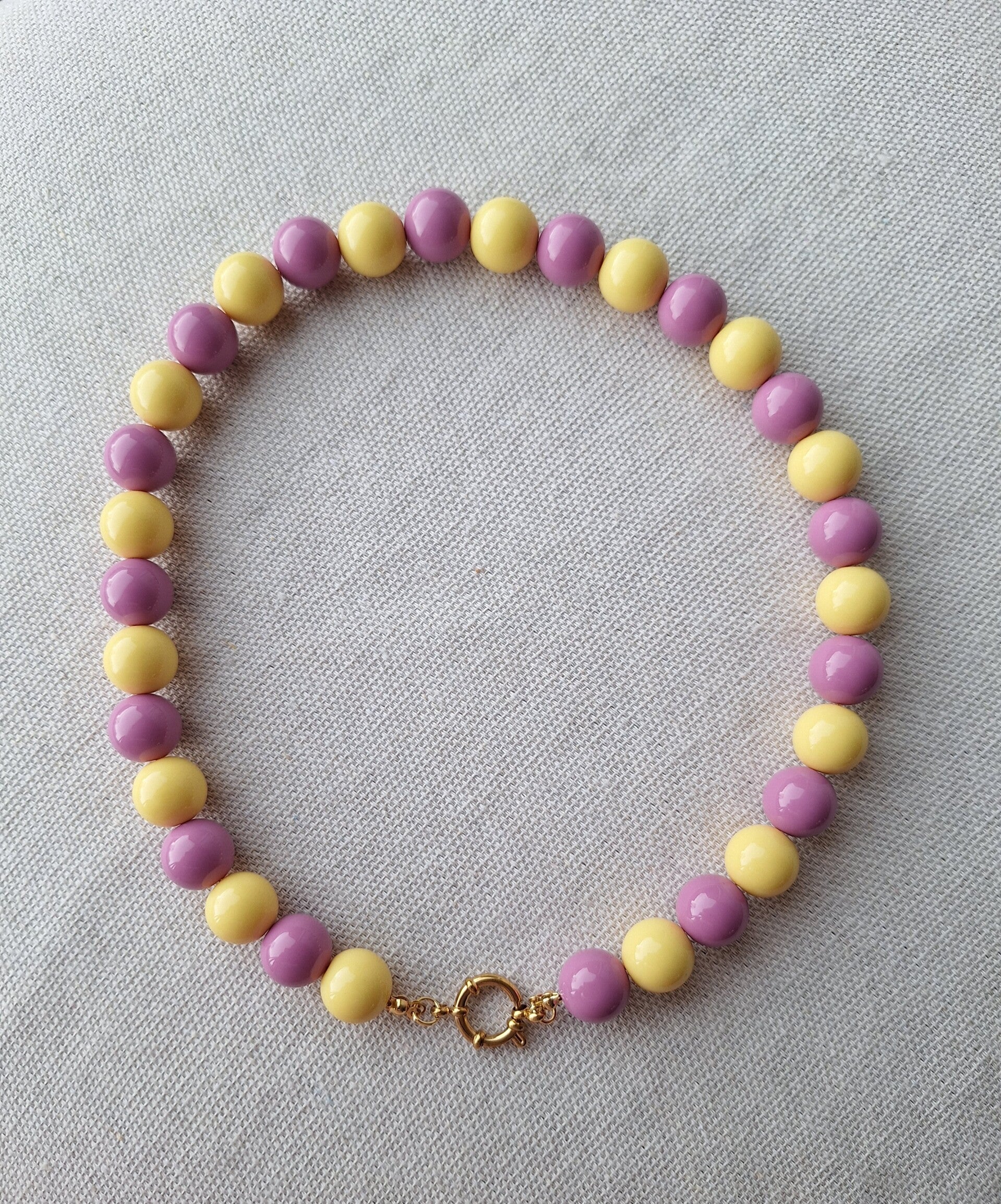 Bubbelketting Mix Geel/Paars