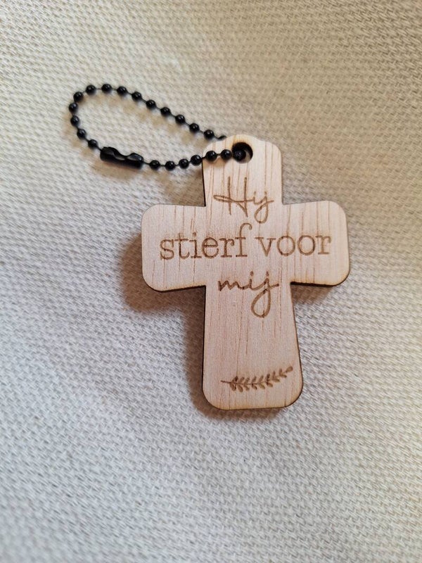 Sleutelhanger Hij stierf