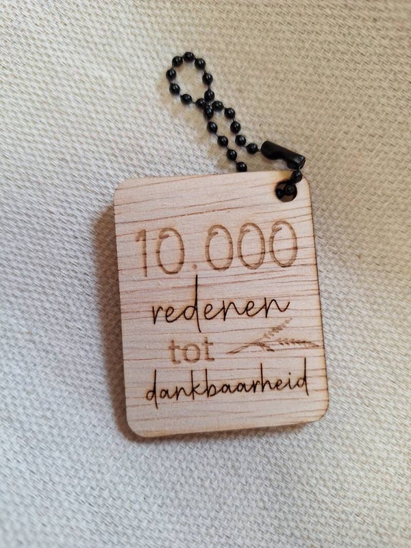 Sleutelhanger 10.000 redenen