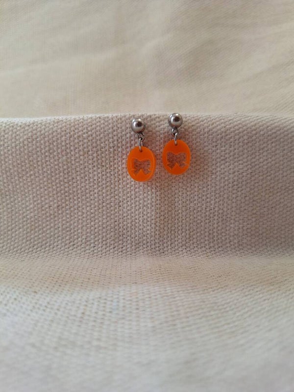 Oorbel Strikje Oranje