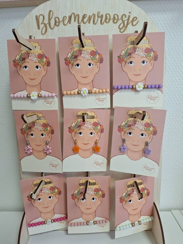 Losse armbandjes op A7 kaartje