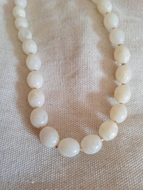 Ketting Warm Wit Ovaal