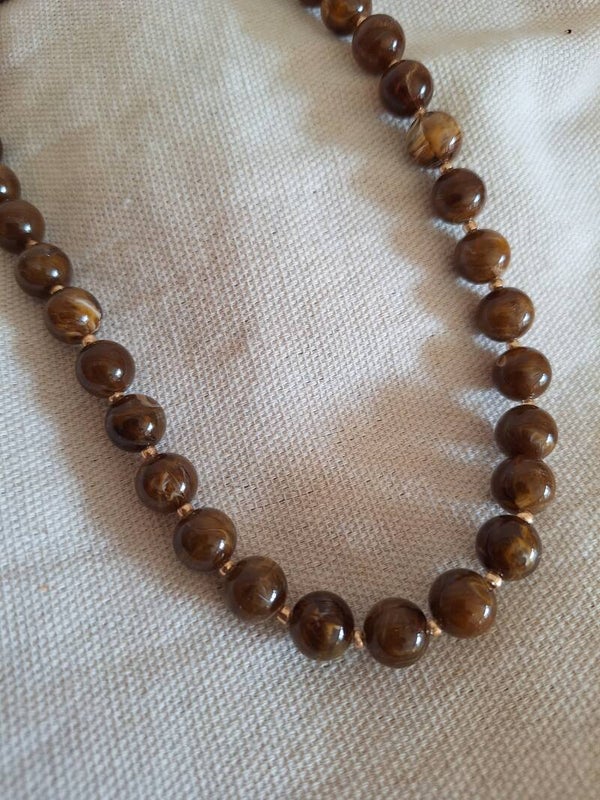 Ketting Donkerbruin Rond