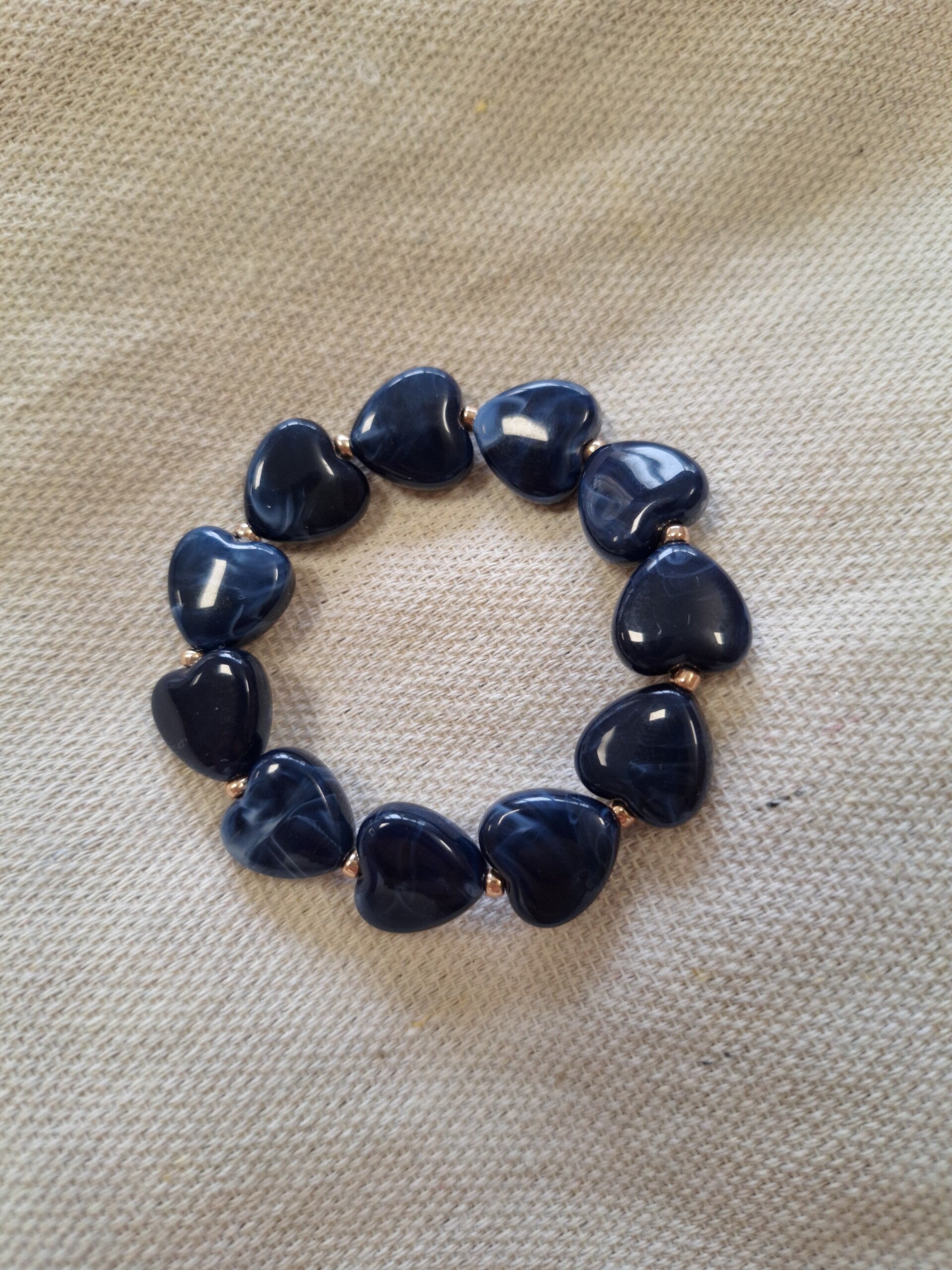 Kralenarmband Autumn hartjes