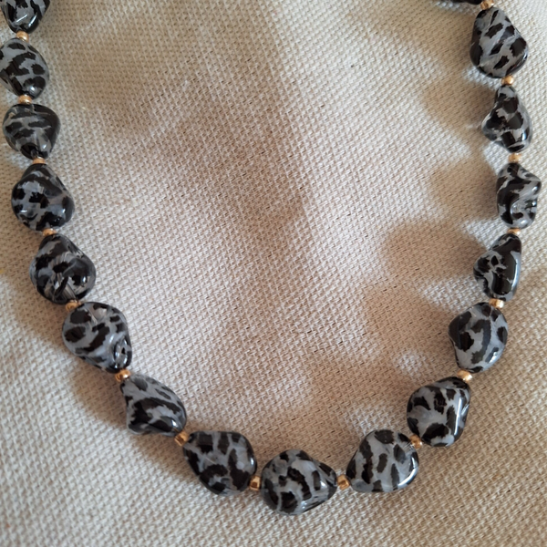 Ketting Panter Zwart/Grijs