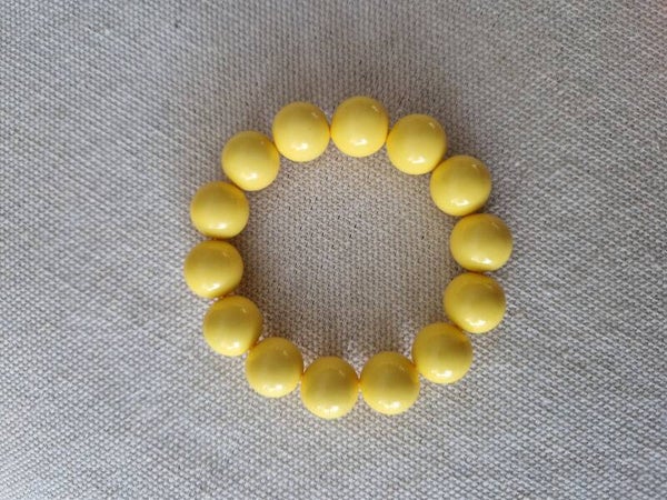 Bubbelarmband Fris Geel