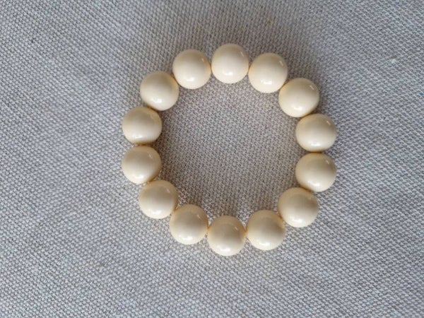 Bubbelarmband Creme