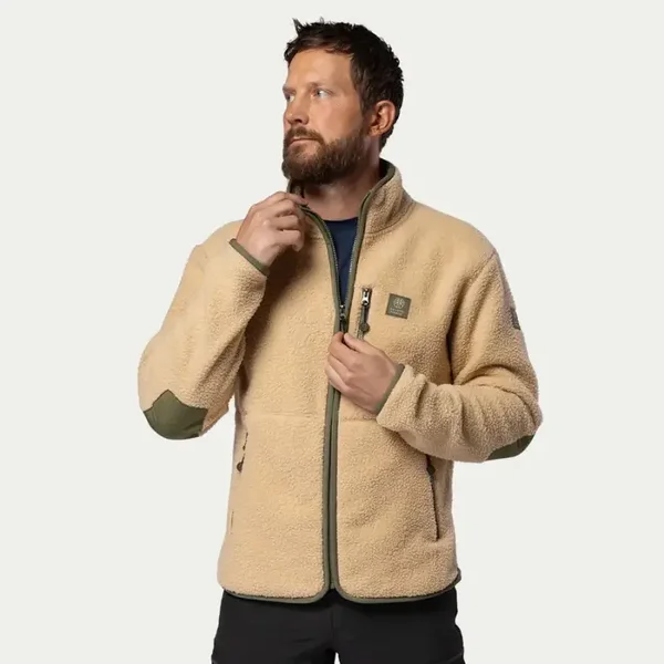 BN308 Retro Pile Jacket heren "Beige Moss"