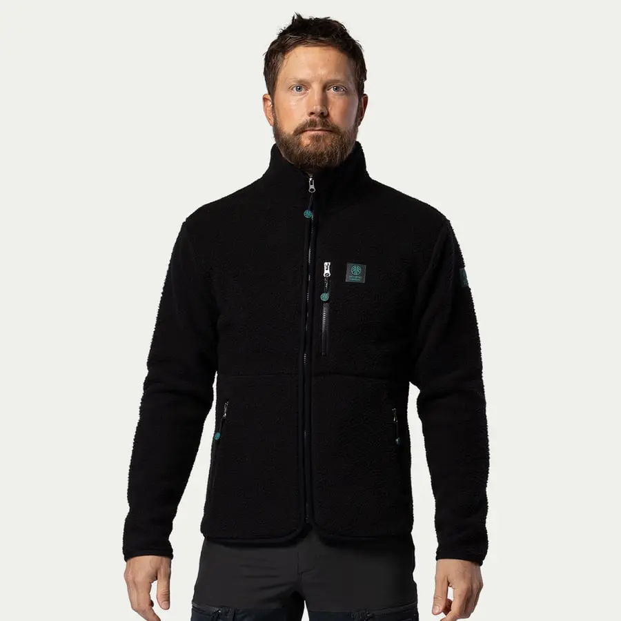 BN308 Retro Pile Jacket heren Black