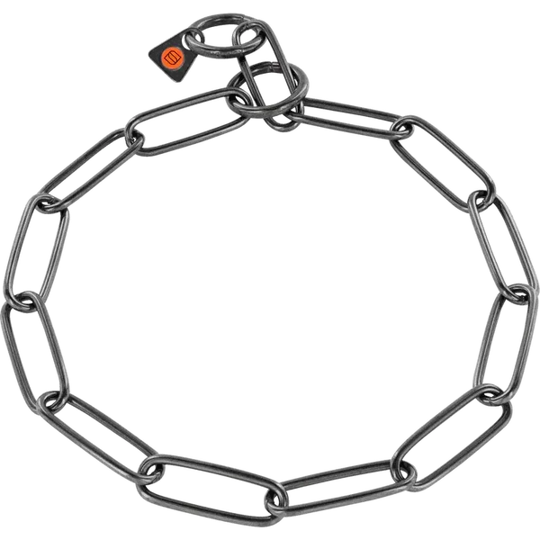 Sprenger Halsketting met lange schakels – Roestvrij staal (3,0 mm) zwartkleurig