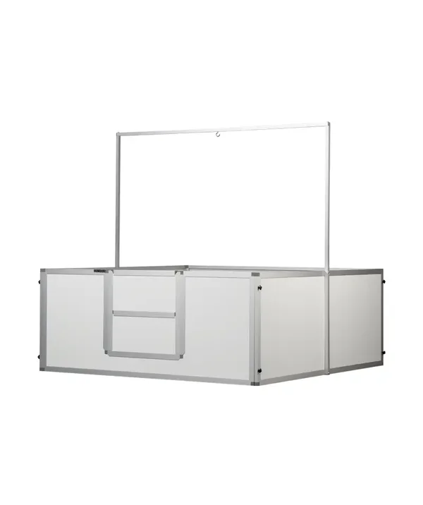 Hundos Werpkist 150x150x60 cm inclusief antidoodligstang en warmtelamp beugel