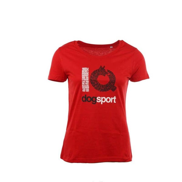 IQ T-Shirt "Slogans" dames rood