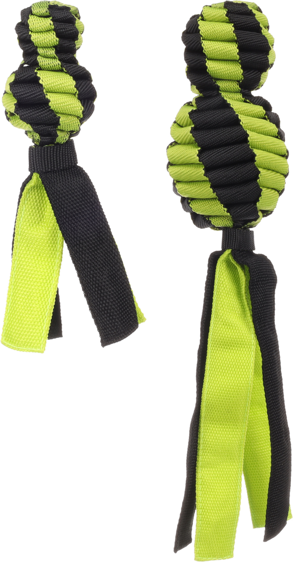 Speelgoed Rofas Rugbybal Geweven met bal Groen & Zwart