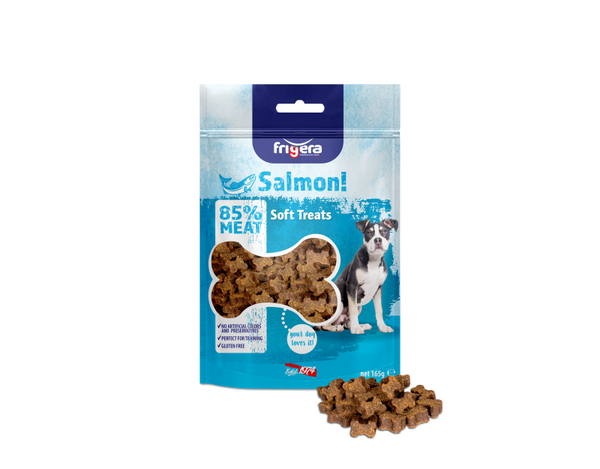Semi-Moist Soft Treats Gluten Free High Meat Zalm 165g