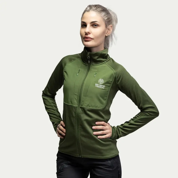 BN102 Mid Layer Fleece Sweater dames green