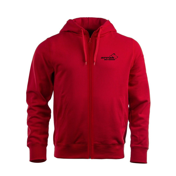 Arrak hoodie junior red met rits