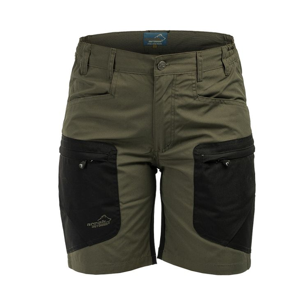 Arrak Stretch Shorts dames olijfgroen