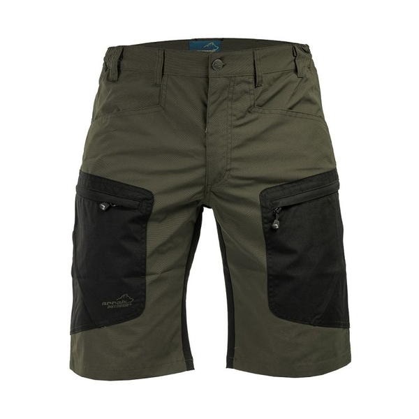 Arrak Stretch Shorts heren olijfgroen
