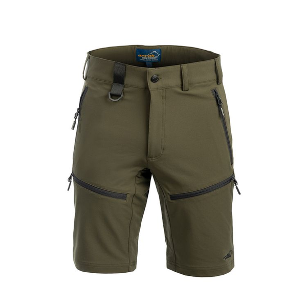 Arrak Motion Stretch Shorts heren olijfgroen