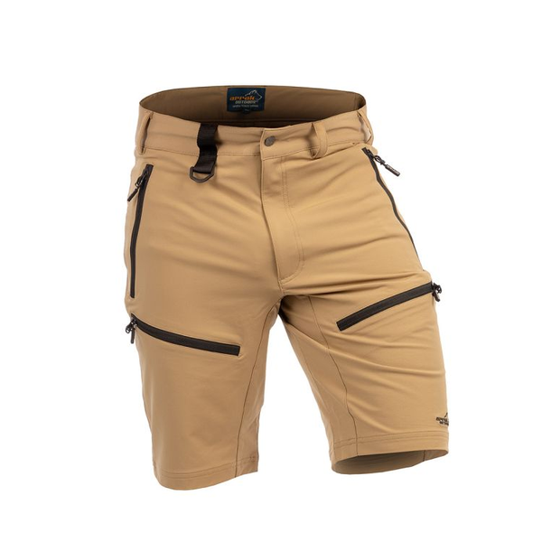 Arrak Motion Stretch Shorts heren khaki
