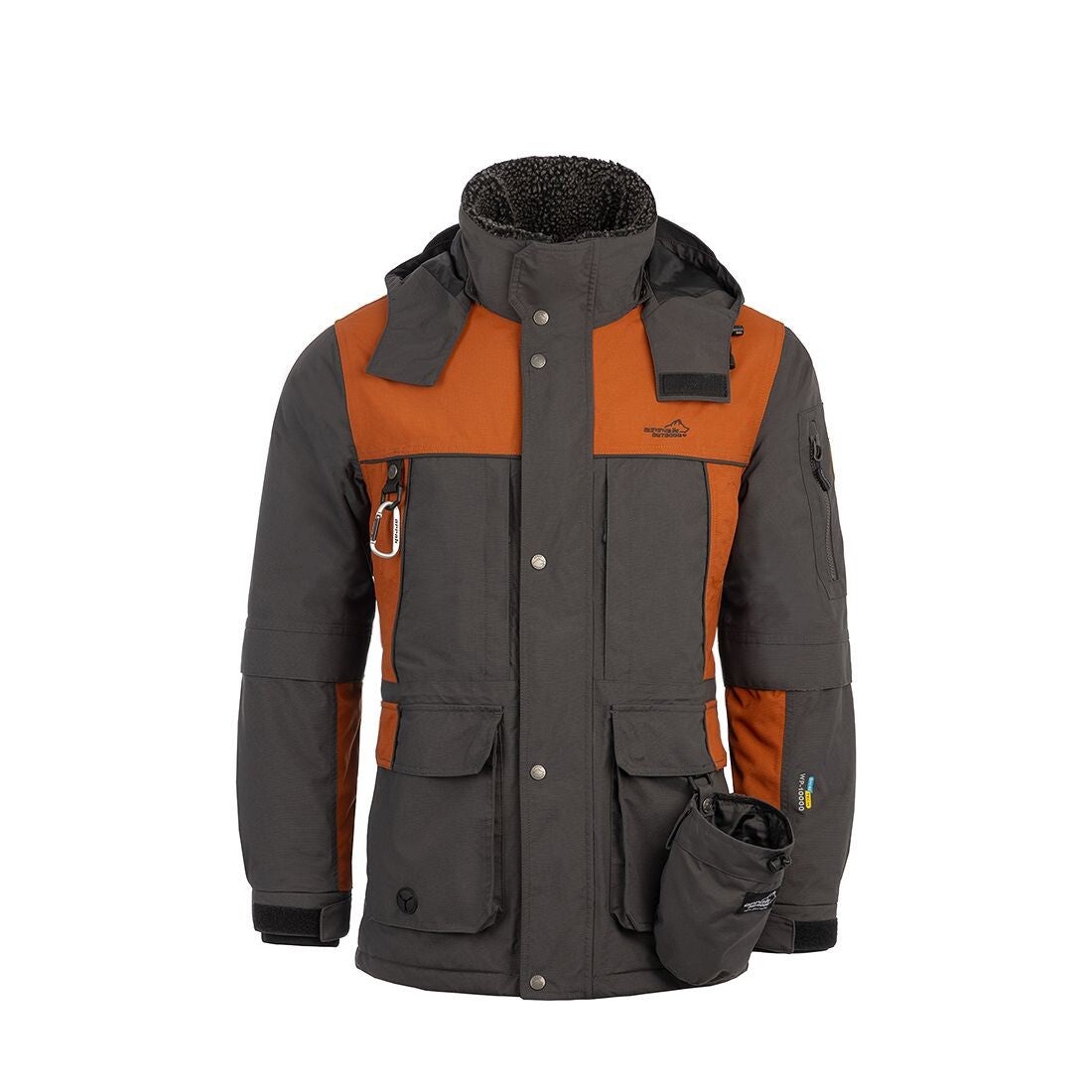 Arrak Original Jacket men Anthracite/Orange
