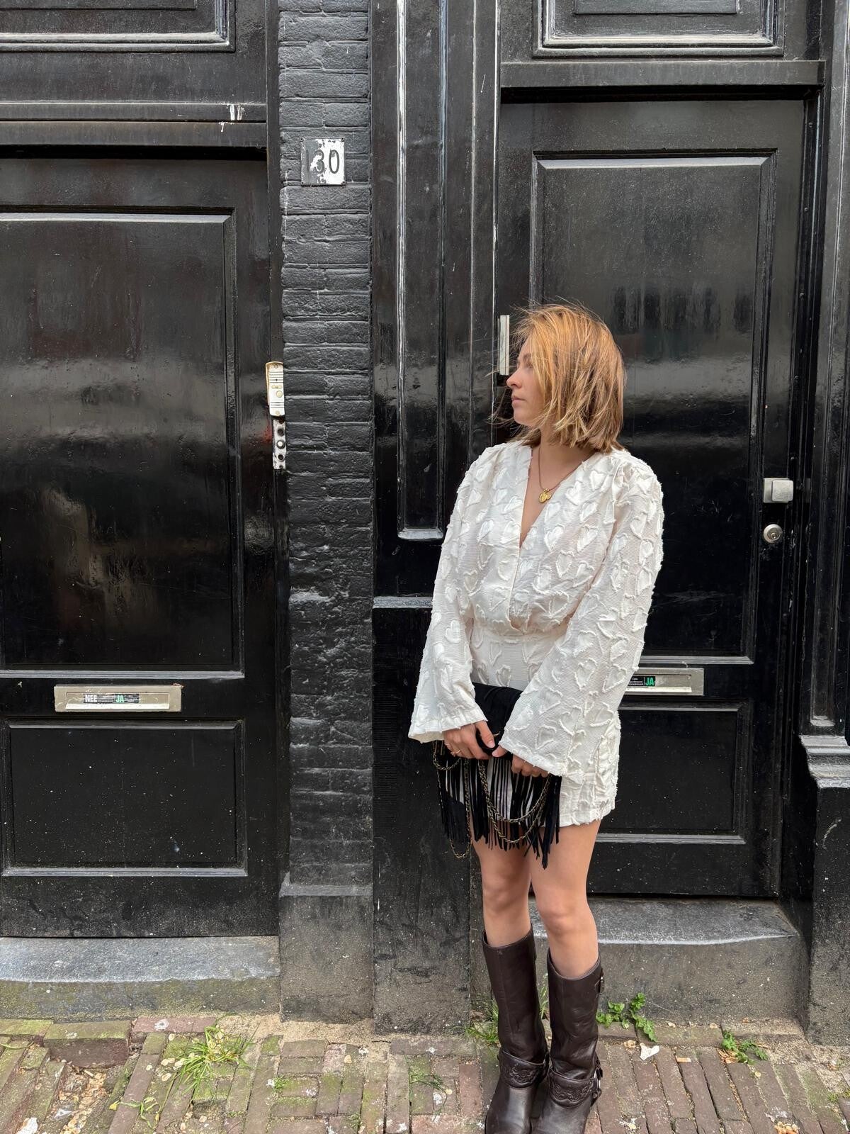 Élodie Mini Dress beige