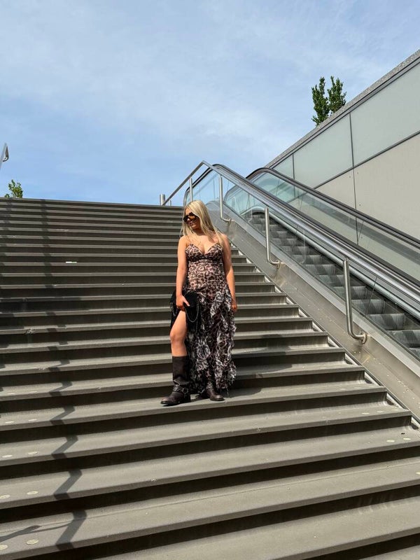 Midnight Leopard Dress