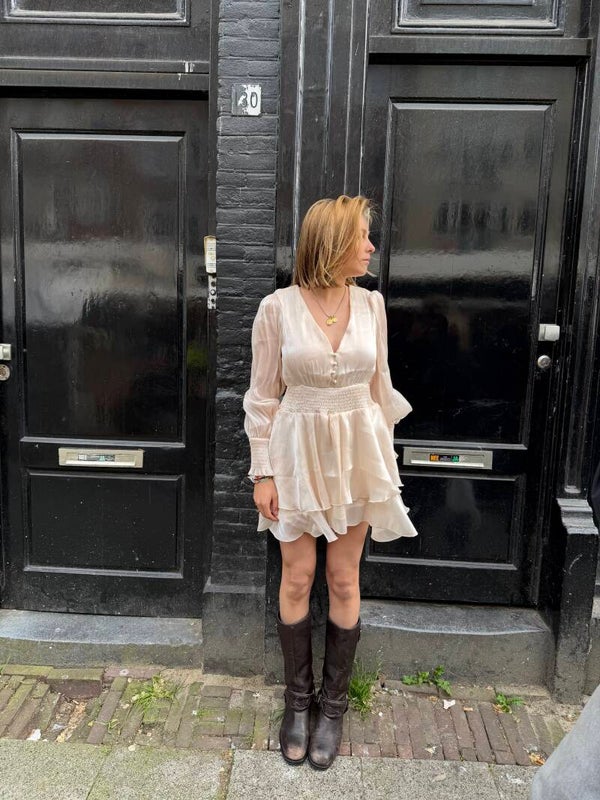The Isabella Dress champagne