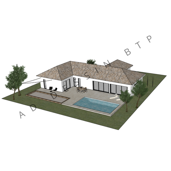 Valentina - Plain-pied - 147m² - 3 ou 4 chambres