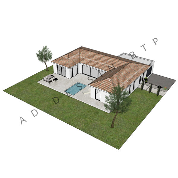Narcia - Plain-Pied - 132m² - 3 ou 4 chambres