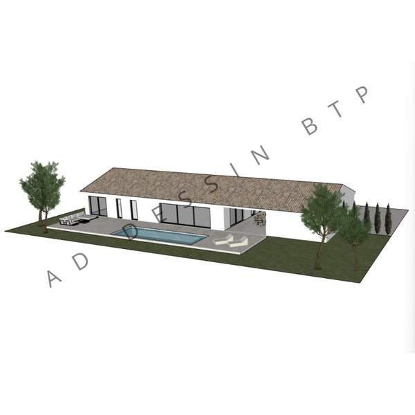 LARA - Plain-pied - 147m² - 3 ou 4 chambres