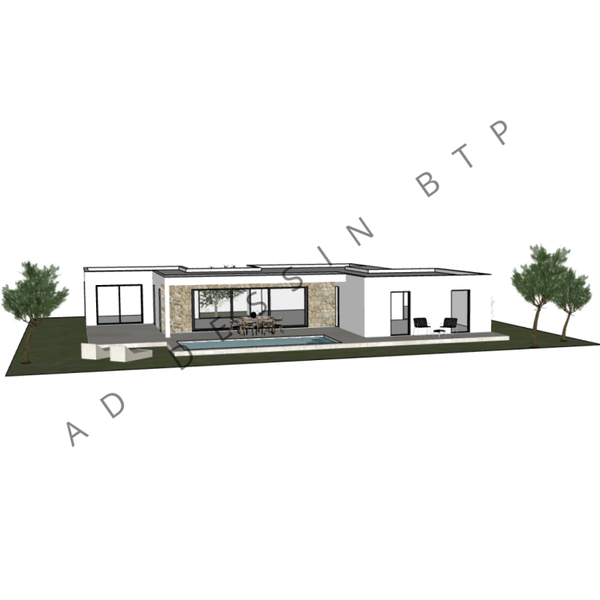 Ariana - Plain-pied - 120m² - 3 chambres