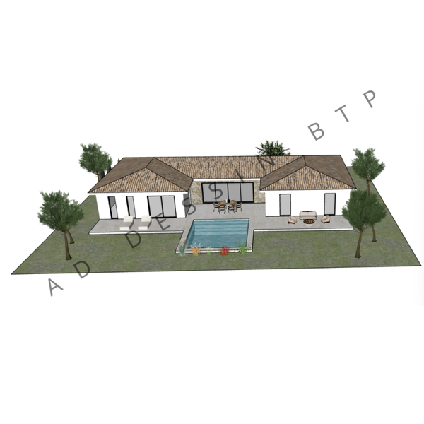 Familia - Plain-pied - 149m² - 6 chambres