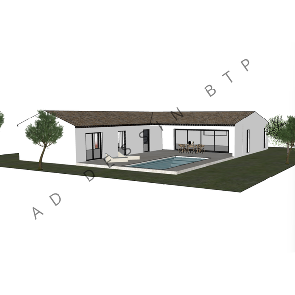 Azzura - Plain-pied - 135m² - 3 chambres