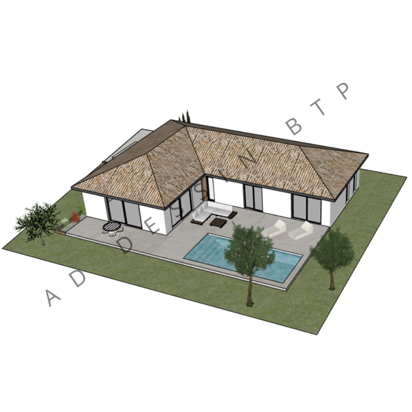 Rosa - Plain-pied - 123m²  - 3 chambres