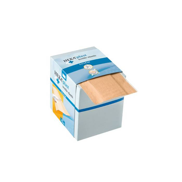 HEKA plast textile elastic dispenserdoos 5 m x 6 cm niet steriel