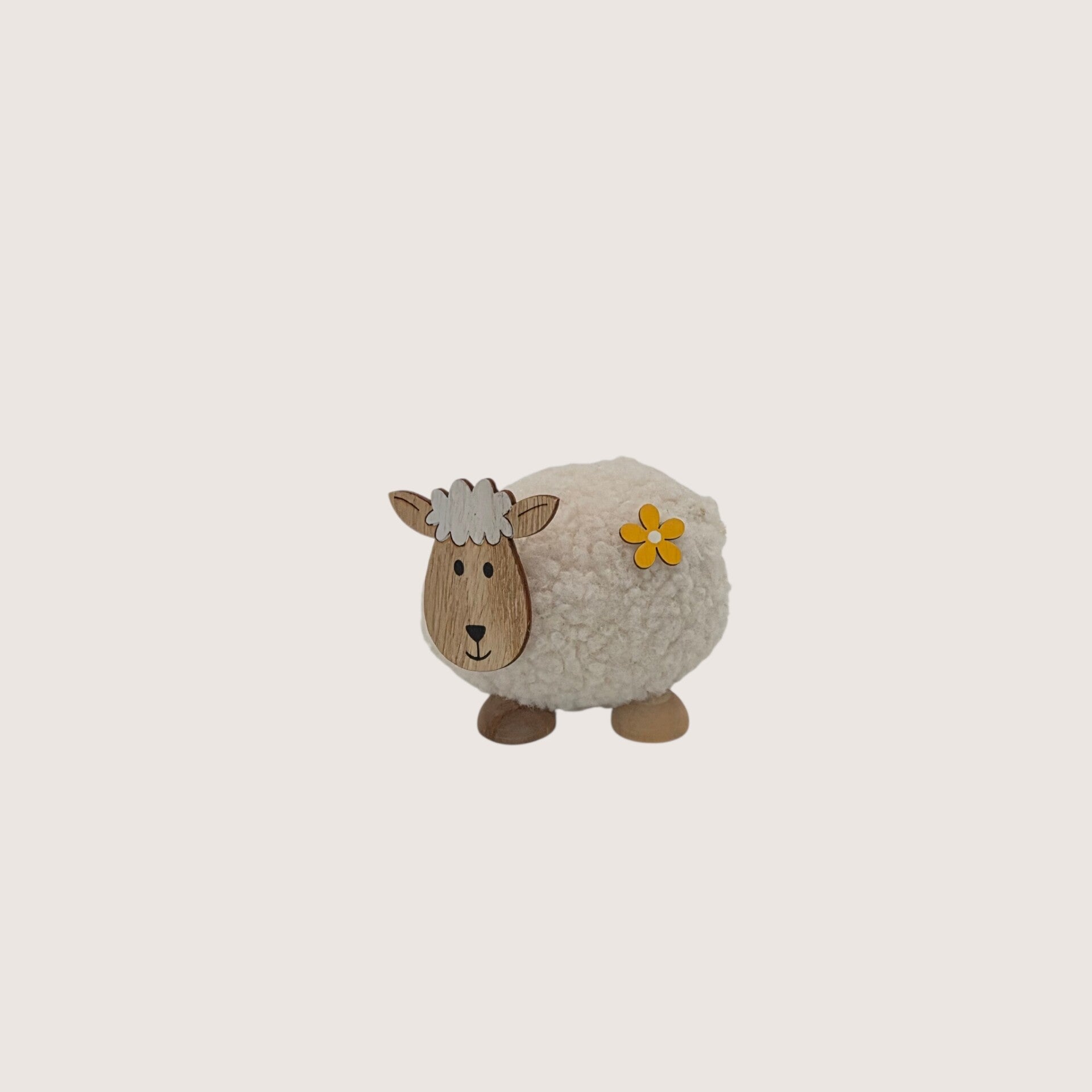 mini schaap met teddy en bloempje