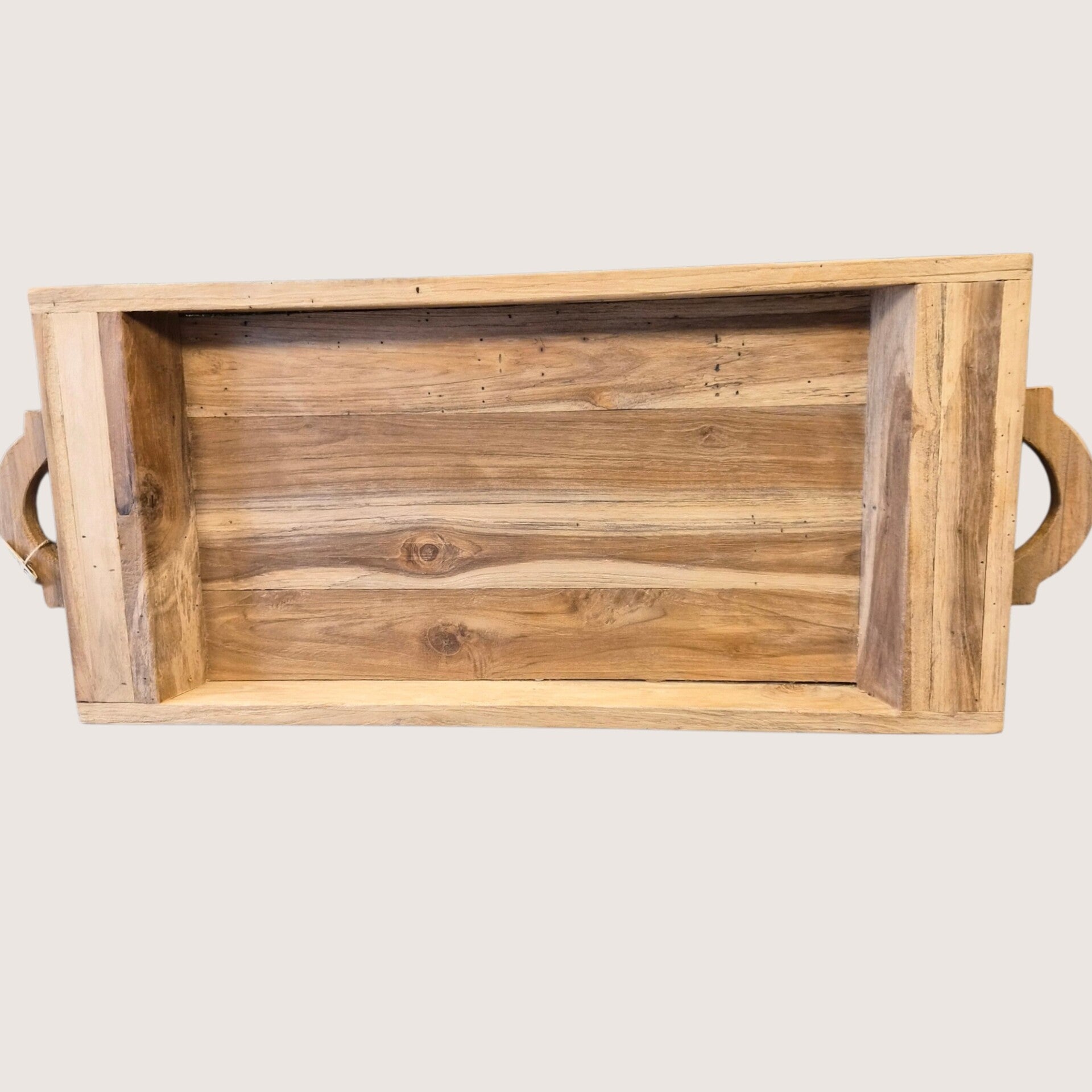 houten dienblad met handvaten